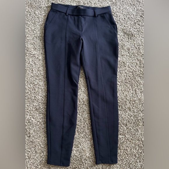 Express Women's Dark Navy Stretch Dress Leggings - Picture 1 of 3